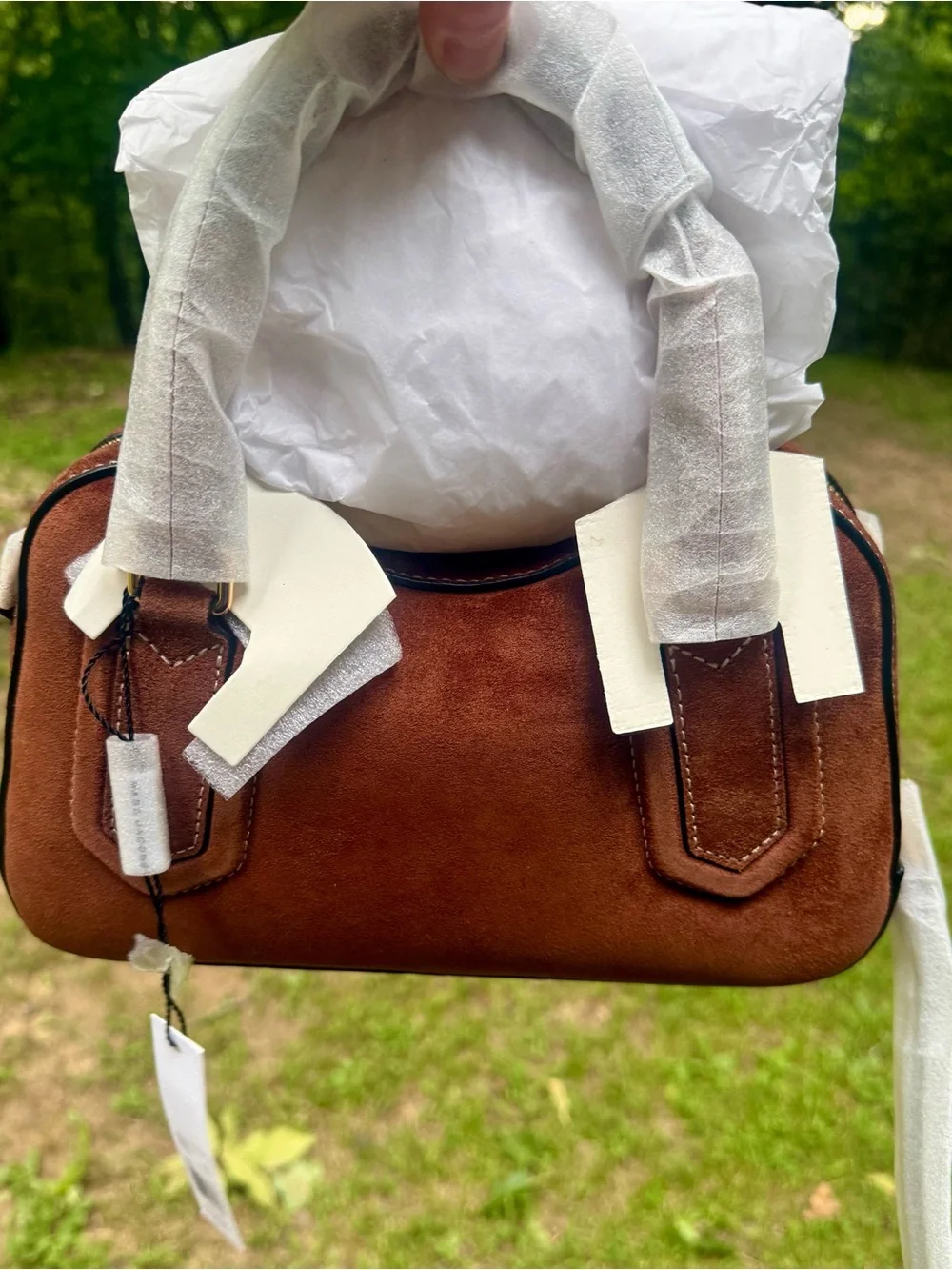 Marc Jacobs Brown Suede drifter Top-Handle satchel